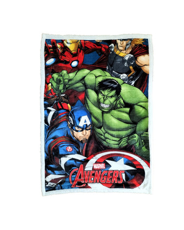 Manta Coralina Borreguillo Avengers con la mejor oferta