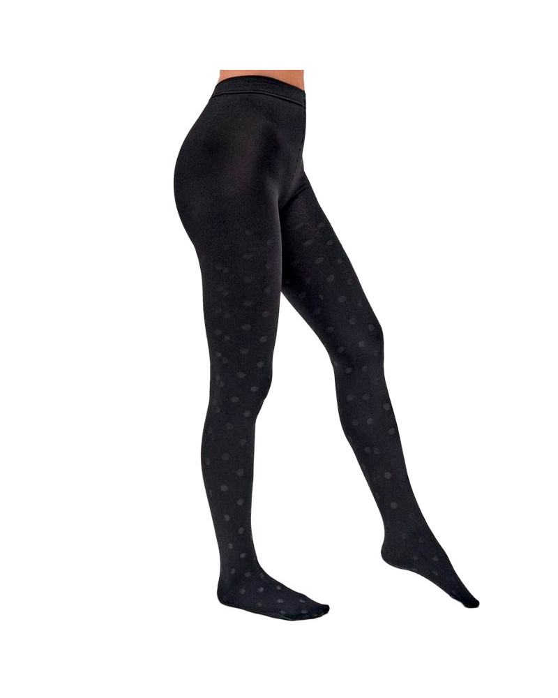 Panty térmico 140 DEN lunares barato mujer