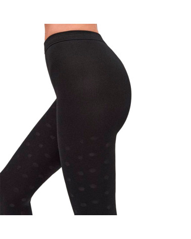 Panty térmico 140 DEN lunares barato mujer