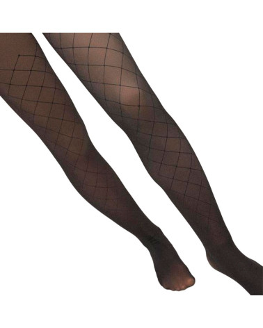 Panty térmico 160 DEN rombos barato Ysabel Mora