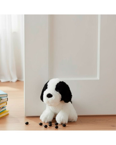 Sujetapuertas Perrito Caniche Blanco