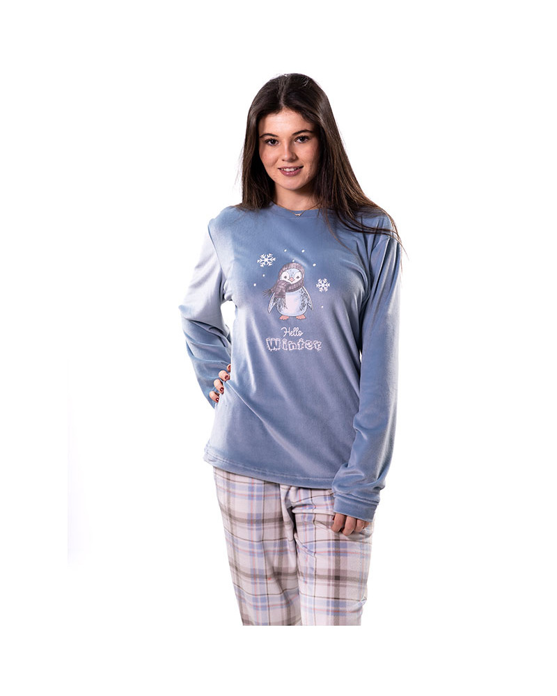 Pijama Térmico Mujer Terciopelo Spandex Invierno a precio barato