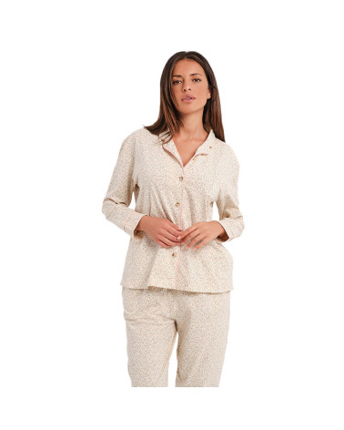 Pijama Mujer Invierno Interlock Don Algodón Abierto con la mejor oferta