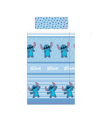 Juego Sábanas Invierno Coralina Stitch a precio barato