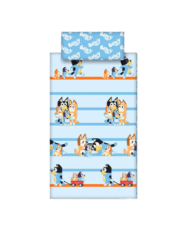 Juego Sábanas Invierno Coralina Bluey a precio barato
