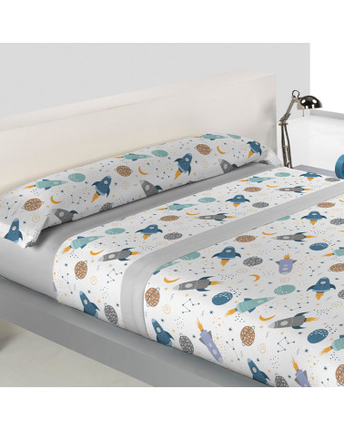 Juego Sábanas Infantil 3 Piezas Invierno Coralina Space barato