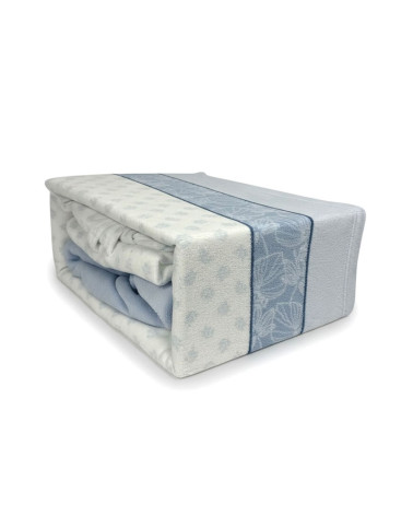 Sábanas coralina invierno gris Hojas cama 135 extra suaves