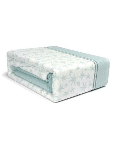 Sábanas coralina invierno Palmeras cama 150 extra suaves