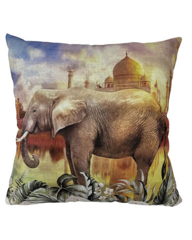 Funda Cojín Digital Loneta Elefante a precio barato