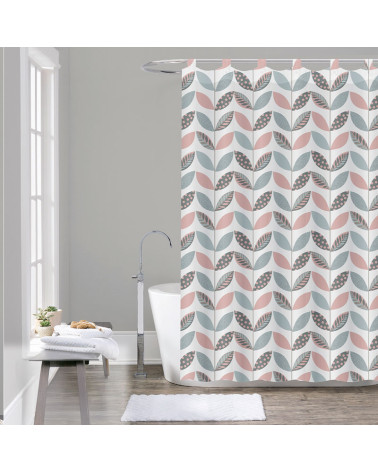 Cortina Baño Impermeable Trabillas Zoe hidrófugo a precio bajo
