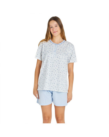 Pijama Verano Algodón Mujer Estampado Andrea a precio barato