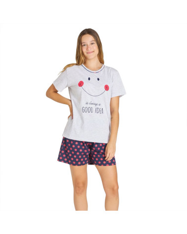 Pijama Verano Algodón Chica Estampado Idea a precio barato