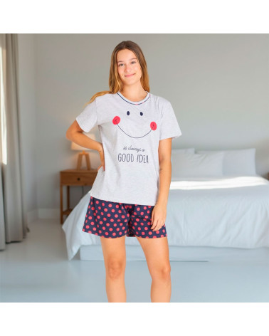 Pijama Verano Algodón Chica Estampado Idea a precio barato