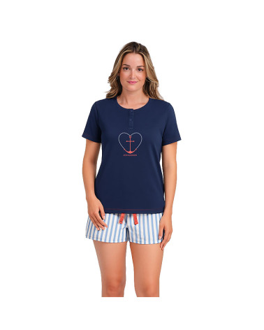 Pijama Mujer Algodón Verano Corazón  Don Algodón a precio barato