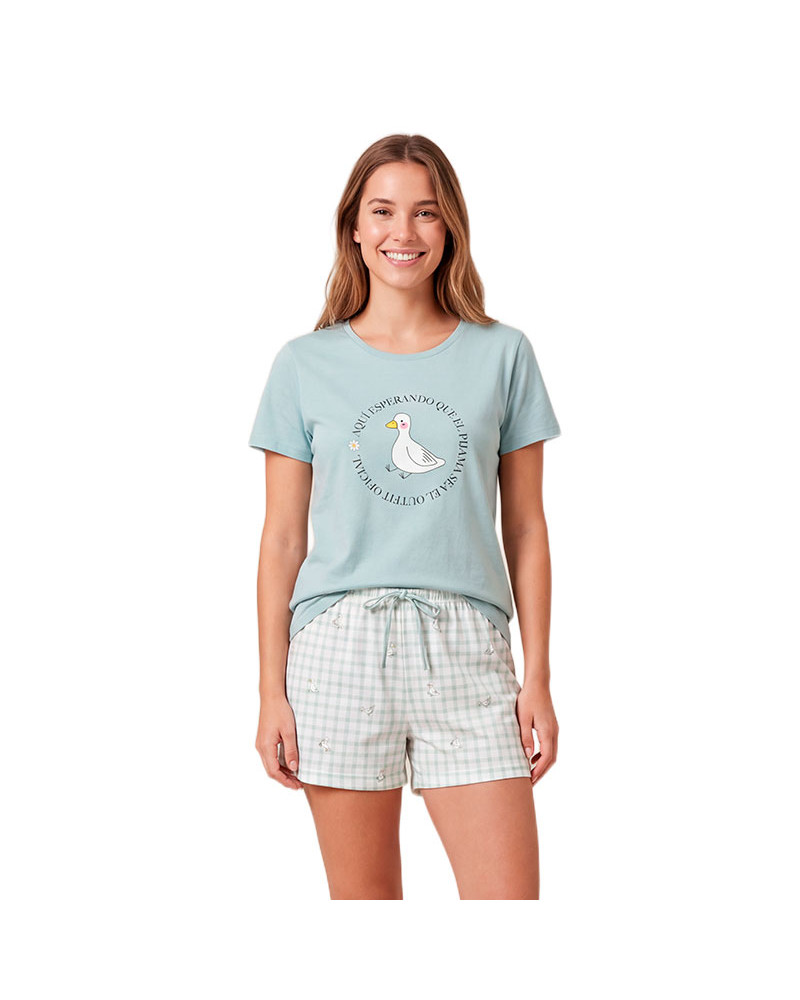 Pijama Verano Mujer Algodón Isa a precio barato