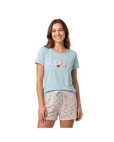 Pijama Verano Mujer Modal Caravana a precio barato