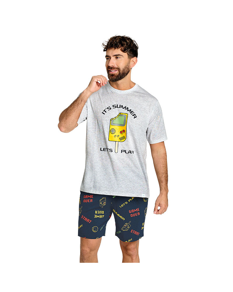 Pijama Hombre Algodón Helado Verano MuyDemi a precio barato
