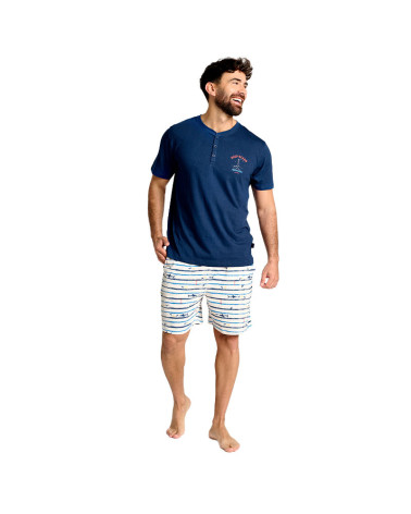 Pijama Interlock Hombre Algodón Verano MuyDemi a precio barato