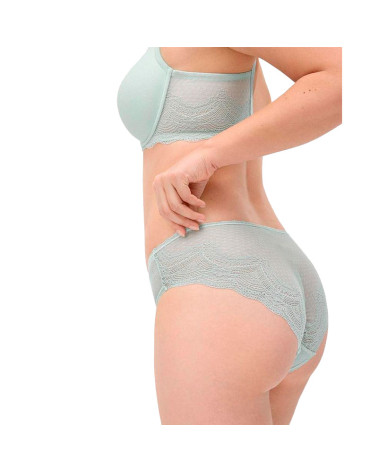 Conjunto Lencería Sujetador de Capacidad con Aro y Relleno + Braga Midi