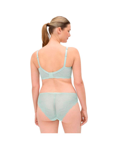 Conjunto Lencería Sujetador de Capacidad con Aro y Relleno + Braga Midi
