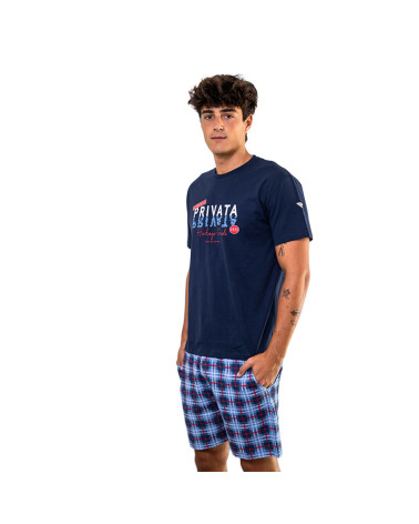 Pijama Verano Caballero Cuadros Privata al mejor precio