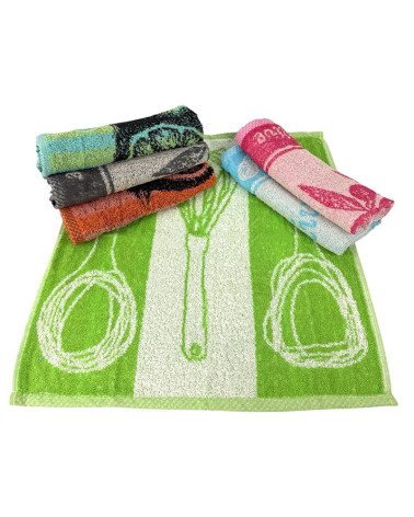 Pack 6 Paños Cocina Rizo Algodón del Nilo Surtido