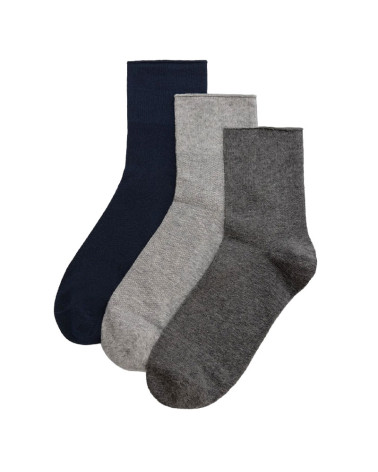 Pack 3 calcetines altos hombre algodón lisos Ysabel Mora