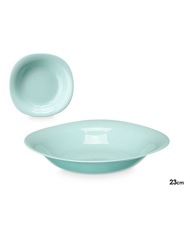 Plato opal cuadrado verde resistente hostelería a a precio barato