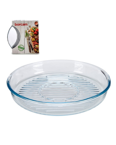 Bandeja Redonda Borosilicato 32 cm a precio barato