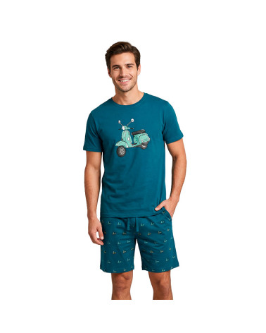 Pijama Interlock Verano Caballero Algodón Vespa