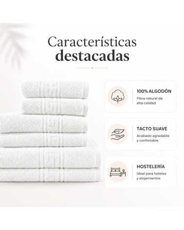 Toalla Hostelería Greca 450 Gr/M2 Rizo 100% Algodón barata