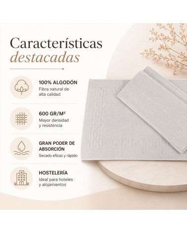 Alfombra Baño Hosteleria Greca 100% Algodón 600 Gr barata