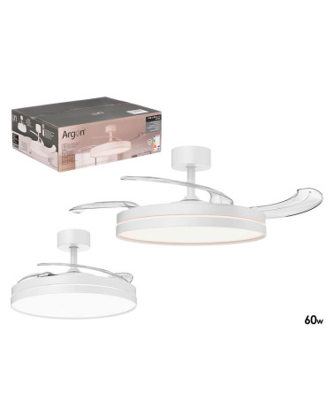 Ventilador Techo LED Aspas Plegables 60W | Rufino Díaz
