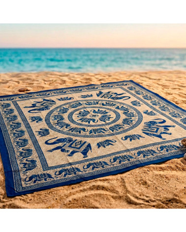 Mandala Pareo Gigante Estampado Elefantes 210x240