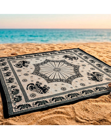 Pareo Gigante Estampado Estrella Elefantes Mandala 210x240