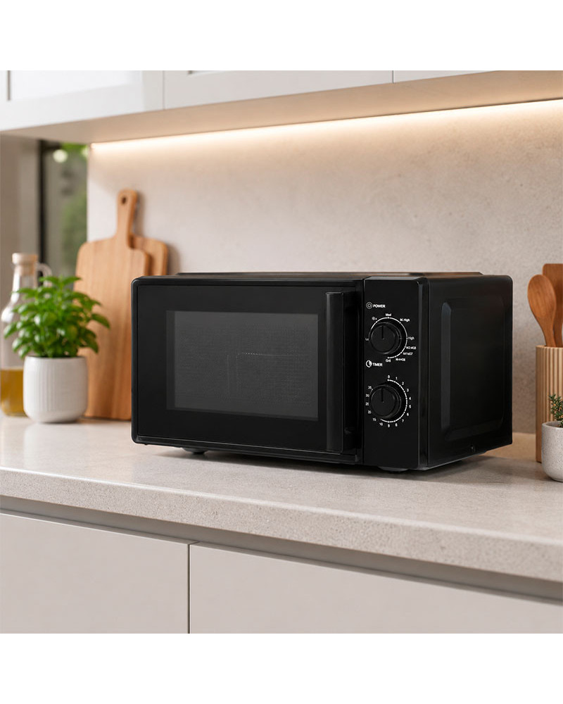 Microondas Grill Argón 20L 800W Negro | Rufino Díaz