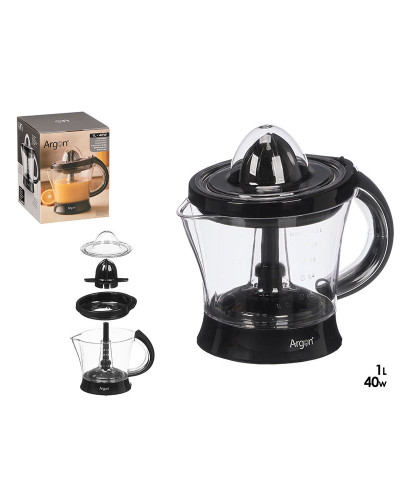 Exprimidor eléctrico Argón 1L 40W negro con asa