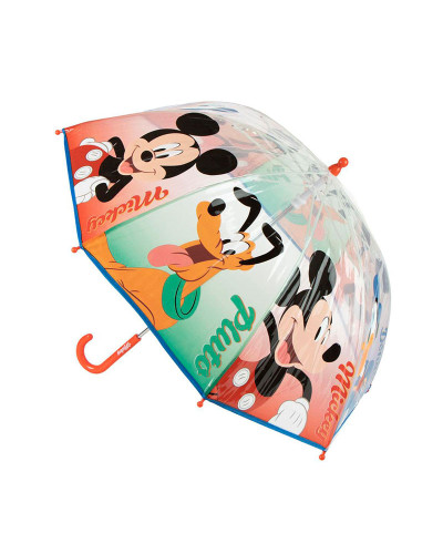Paraguas Infantil Mickey y Pluto Transparente