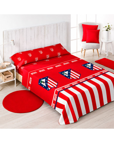 Juego Sábanas Coralina Oficial Atlético de Madrid