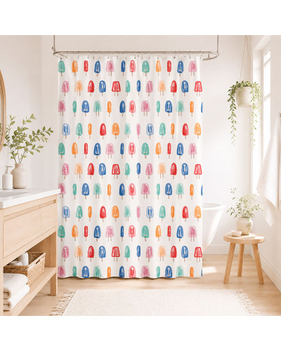Cortina de Baño Helados Impermeable 180x180