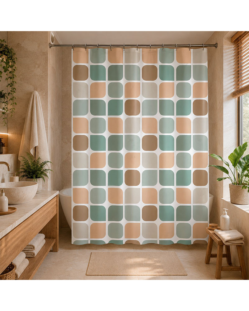 Cortina de Baño Kleine Wolke Impermeable 180x180