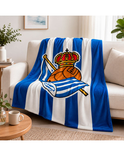 Manta Coralina Viaje Oficial Real Sociedad 120x150