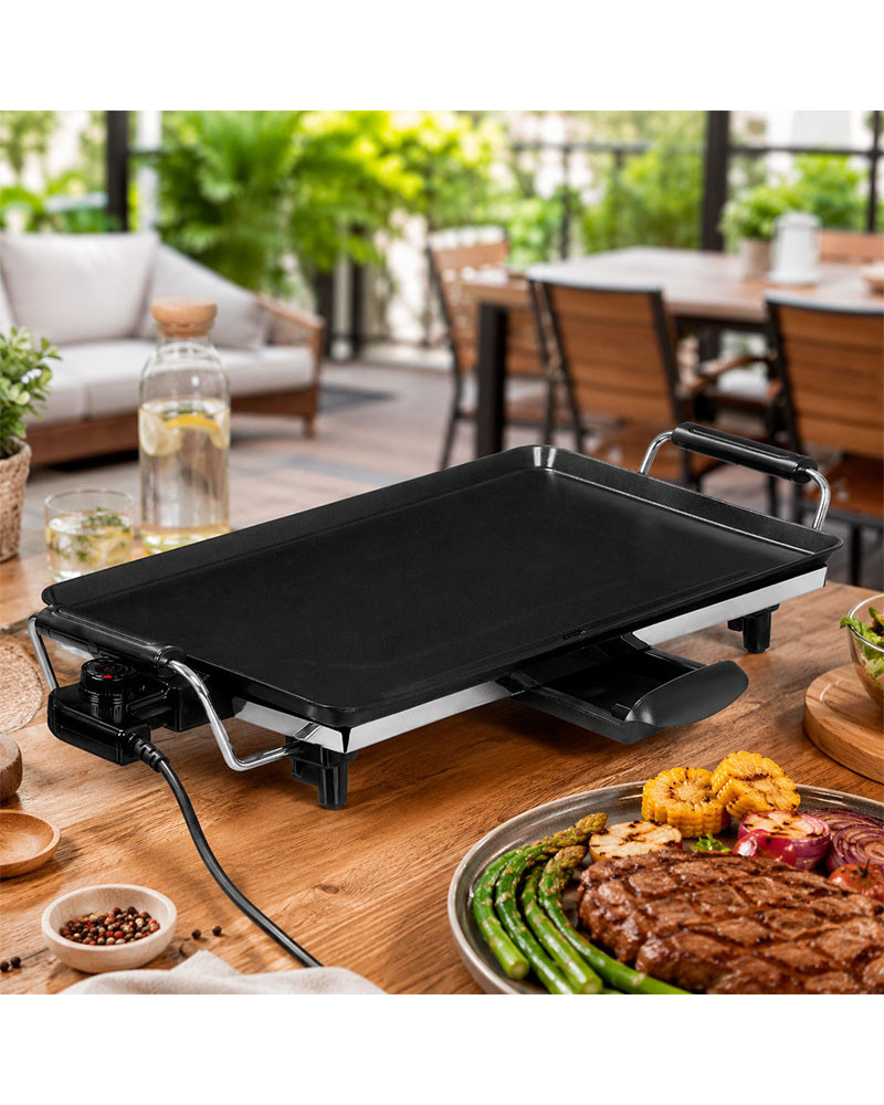Plancha de Asar Eléctrica Argón 1360 W 46x26 cm