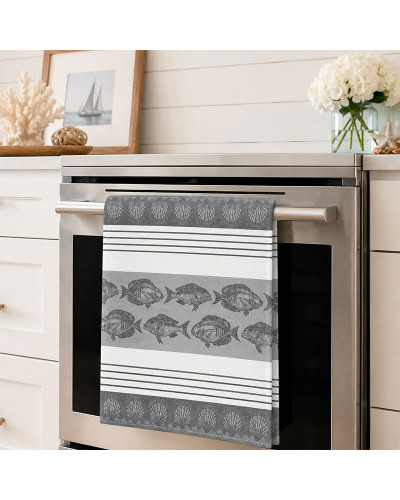 Paño de Cocina Marinero Peces 50x70 cm en 6 Colores