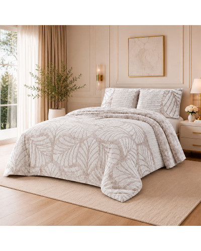 Edredón Invierno Sedalina Jacquard Hojas Sam 690 gr/m2 barato