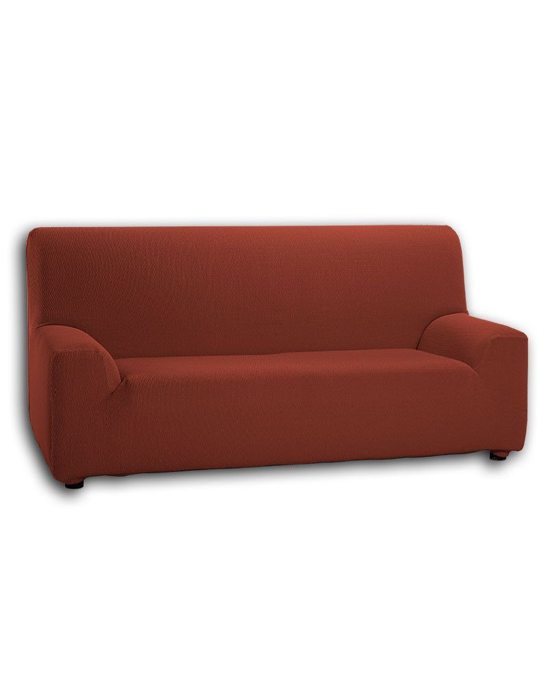 Funda Sofa Denia Ajustable 2 Plazas Plazas 2 Plazas Color Rojo teja