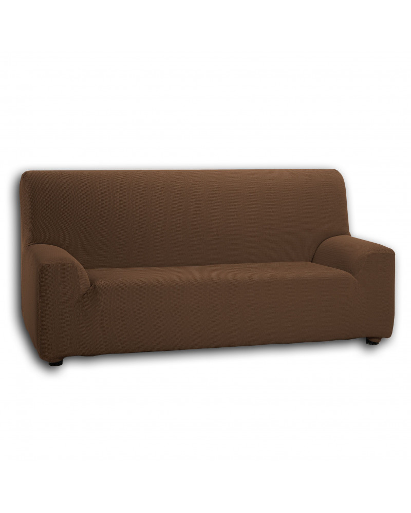 Funda Sofa Denia Ajustable 3 Plazas Color Marrón Plazas 3 Plazas