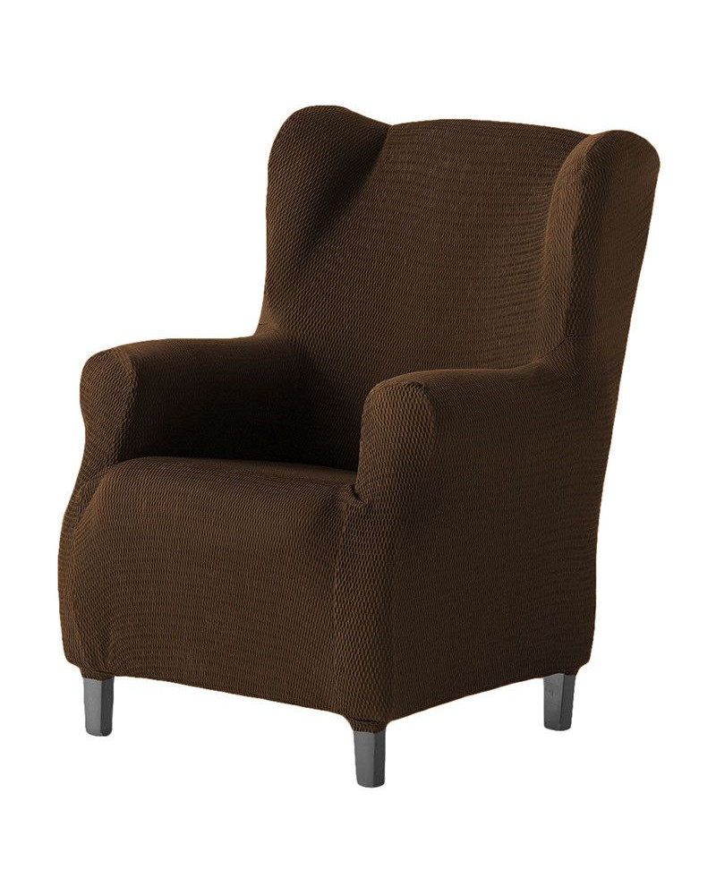 Funda Sofa Denia Ajustable Orejero Color Marrón Plazas Orejero