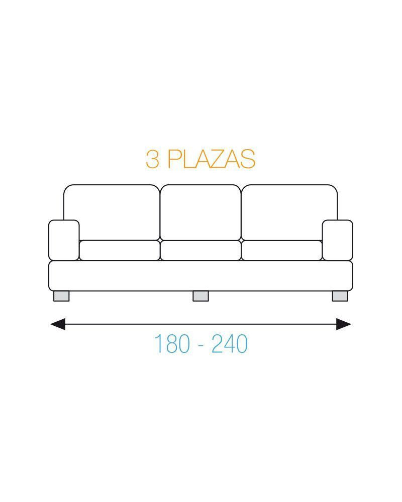 Funda Sofa Denia Ajustable 3 Plazas Plazas 3 Plazas Color Verde botella
