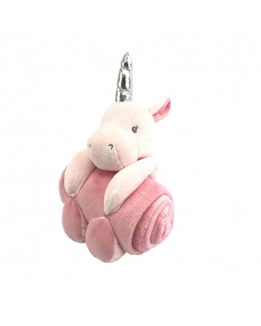 Set de Manta sedalina + Peluche Unicornio